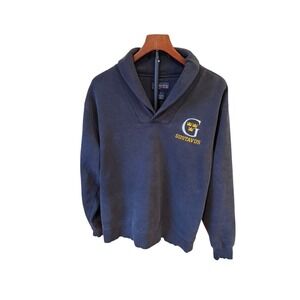 Jansport Gustavus Adolphus College Shawl Collar Sweatshirt Mens Medium Black